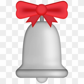 Silver Christmas Bell Png Clip Art - Silver Christmas Bells On Transparent Background, Png Download - silver ribbon png