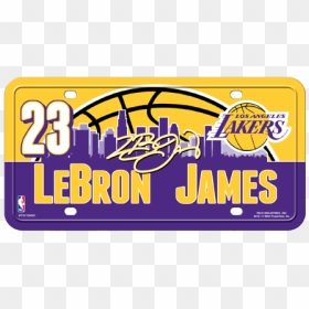 Los Angeles Lakers Lebron James License Plate - Lakers Lebron James Logo, HD Png Download - lakers logo png