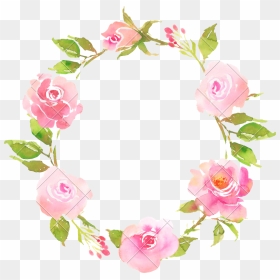 Boho Flower Png - Pink Flower Wreath Png, Transparent Png - flower wreath png