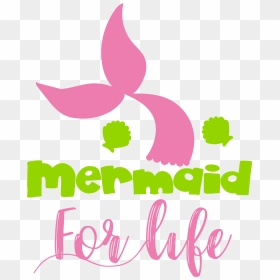 Merma#for-life Cutting Files Svg, Dxf, Pdf, Eps Included, HD Png Download - mermaid silhouette png