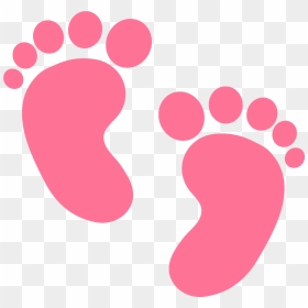 Baby Feet Pink Png , Png Download - Pink Baby Footprints Clipart, Transparent Png - feet png