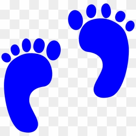 Thumb Image - Blue Footprints Clipart, HD Png Download - feet png