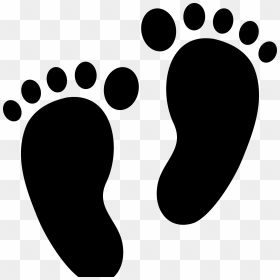 Silhouette Foot Clip Art - Footprints Clipart, HD Png Download - feet png