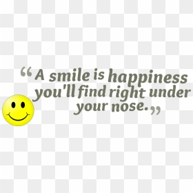 Smile Quotes Png Image Background - Transparent Happy Quotes Png, Png Download - quotes png