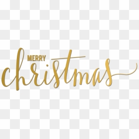 Merry Christmas Gold Png - Merry Christmas Text Gold Png, Transparent Png - merry christmas text png