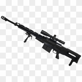 Transparent Army Gun Clipart - Airsoft M21 Sniper Rifle, HD Png Download - sniper scope png