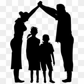 Clip Art At Getdrawings, HD Png Download - family silhouette png