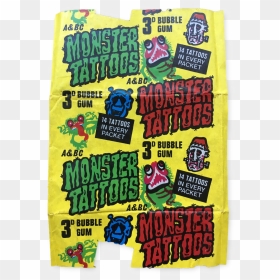 A&bc Monster Tattoos Wrapper - Poster, HD Png Download - comic book png