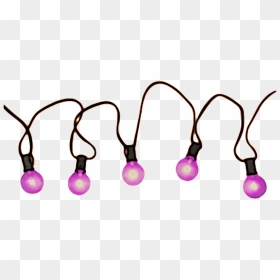 Pink Christmas Lights By Jeanicebartzen27 - Transparent Purple String Lights, HD Png Download - christmas light png