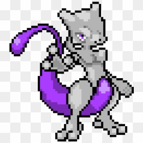 Pixel Art Mewtwo Shiny, HD Png Download - mewtwo png