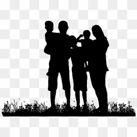 Sign In To Save It To Your Collection - Family With Three Childrens, HD Png Download - family silhouette png