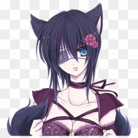 Neko Girl Eye Patch , Png Download - Neko With Eye Patch, Transparent Png - eyepatch png