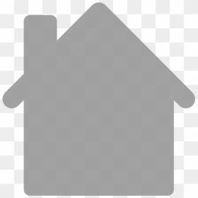 Home Clipart Grey, HD Png Download - house silhouette png