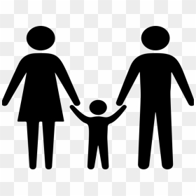 Transparent Family Silhouette Png - Family Holding Hands Clipart, Png Download - family silhouette png