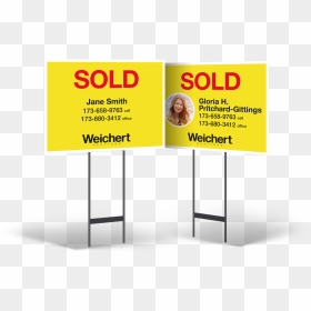 Weichert Sold Sign, HD Png Download - sold sign png