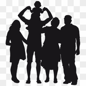 Family Silhouette Images Transparent Download - Silhouette Families Clip Art, HD Png Download - family silhouette png