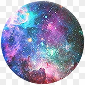 Galaxy Circle Moon Space Rainbow Aesthetic Tumblr Stars - Galaxy Design Pop Socket, HD Png Download - tumblr circle png