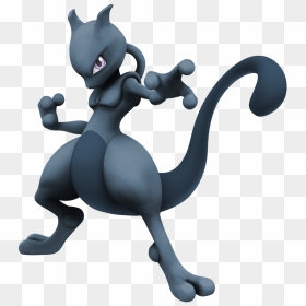 Mewtwo Black Smash Bros, HD Png Download - mewtwo png