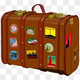 Suitcase With Stickers - Suitcase Bud Not Buddy, HD Png Download - suitcase png