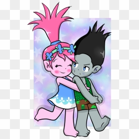 “poppy Y Ramon ” - Poppy Trolls Anime, HD Png Download - trolls poppy png
