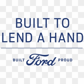 /static/dealer 14916/btlah Vert Blue V2 01 - Ford Built To Lend A Hand, HD Png Download - ford png