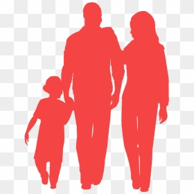 Silhouette African American Family Holding Book, HD Png Download - family silhouette png