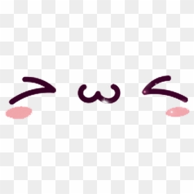#kawaii #cute #face #happy #smile #purple - Calligraphy, HD Png Download - kawaii face png