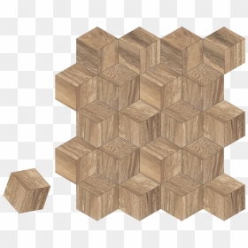 Hexagonal Floor Tile - 3d Wood Look Tile, HD Png Download - floor png