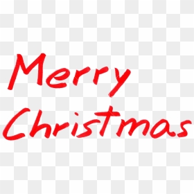 Christmas Text Png Photo - Red Merry Christmas Transparent Background, Png Download - merry christmas text png