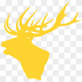 Antler, HD Png Download - deer head silhouette png