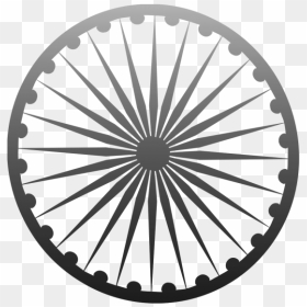 Ashoka Chakra India Png - White Ashok Chakra Png, Transparent Png - indian flag chakra png