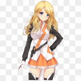 Anime Girl Yellow Hair , Png Download - Anime Girl Yellow Hair, Transparent Png - anime hair png