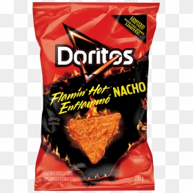 Doritos® Flamin’ Hot® Nacho Flavoured Tortilla Chips - Doritos Flamin Hot Nacho Canada, HD Png Download - doritos transparent png