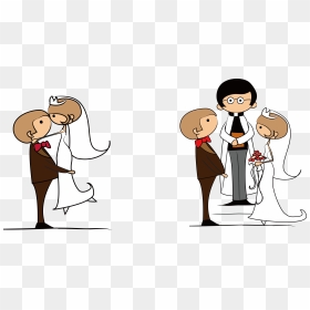 Groom Clipart Bridal Groom - Bride And Gro0om Clipart, HD Png Download - wedding couple clipart png