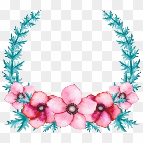 #flower #floral #wreath , Png Download - Cartoon Mother And Daughter Drawing, Transparent Png - flower wreath png