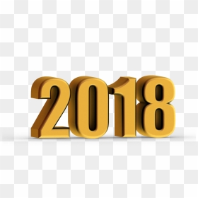 2018 Gold Happy New Year Png Clip Art - Happy New Year 2019 3d Png, Transparent Png - happy new year 2017 png