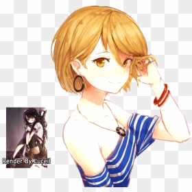 Cute Anime Hairstyles Short Hair Women Hairstyles Png - Cute Anime Girl Short Hair, Transparent Png - anime hair png