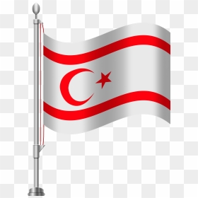 Northern Cyprus Flag Png Clip Art, Transparent Png - red flag png
