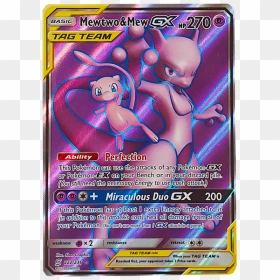 Pokemon Cards Full Art Gx, HD Png Download - mewtwo png