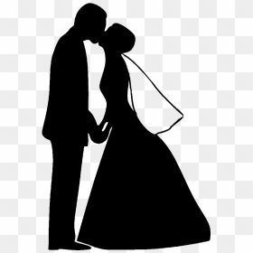 Transparent Bride Silhouette Png - Wedding Couple Silhouette Png, Png Download - wedding couple clipart png