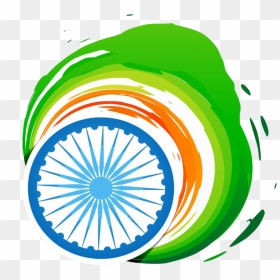 Stylish Indian Flag Png, Transparent Png - indian flag chakra png