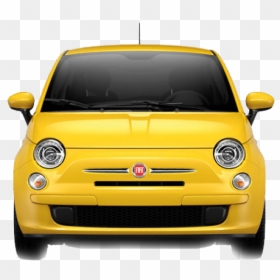 Fiat Yellow Png Image Front View - Car Vector Front Png, Transparent Png - car front png