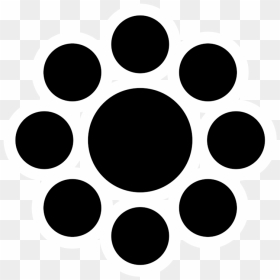 Paw,blackandwhite,polka Dot - Gestalt Principles Of Contrast, HD Png Download - polka dot png