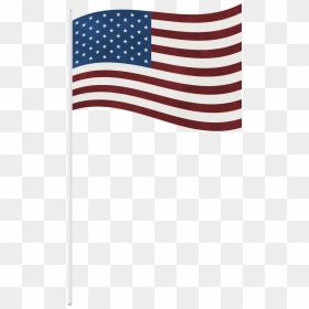 Us Flag On A Stick Png , Png Download - Flag On Stick No Background, Transparent Png - grunge american flag png