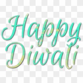 Happy Diwali Text Writing Png Hd Photo - Calligraphy, Transparent Png - happy diwali text png