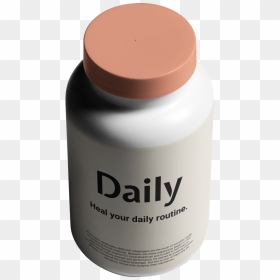 Daily Pill Bottle - Cosmetics, HD Png Download - pill bottle png