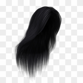 Black Hair Hair Coloring Long Hair Wig - Lace Wig, HD Png Download - long hair png