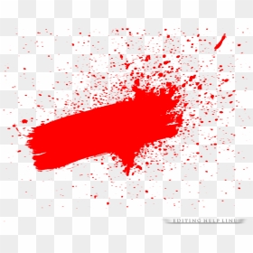 Brush Red Color Png, Transparent Png - brush effect png