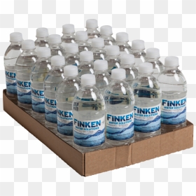 Finken Water Bottle Box - Box Of Bottled Water, HD Png Download - mineral water can png