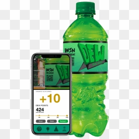 Drink Dew And Scan The Bottles For Points - Mountain Dew Zero Sugar, HD Png Download - mountain dew transparent png